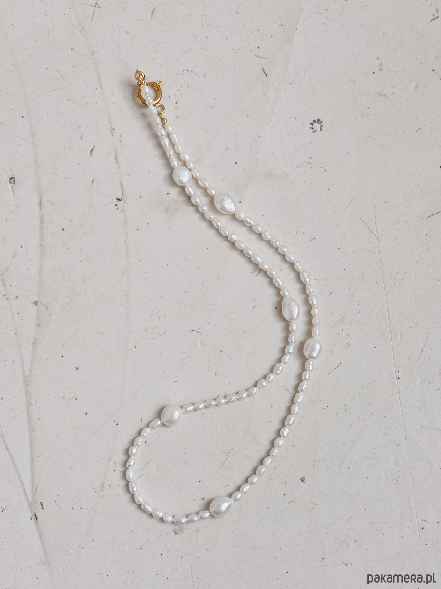 złote naszyjniki Naszyjnik z pereł naturalnych 1