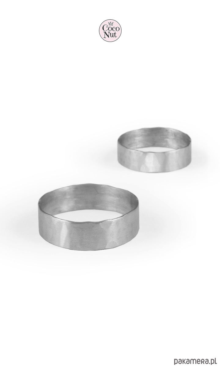 biżuteria męska OBRĄCZKA UNEVEN jasne srebro 925 1