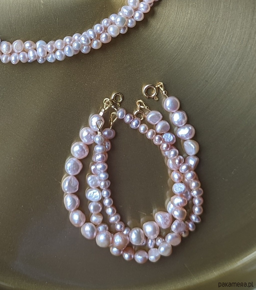 bransoletki z kamieni naturalnych Bransoletka z drobnych pereł - extra blask 4