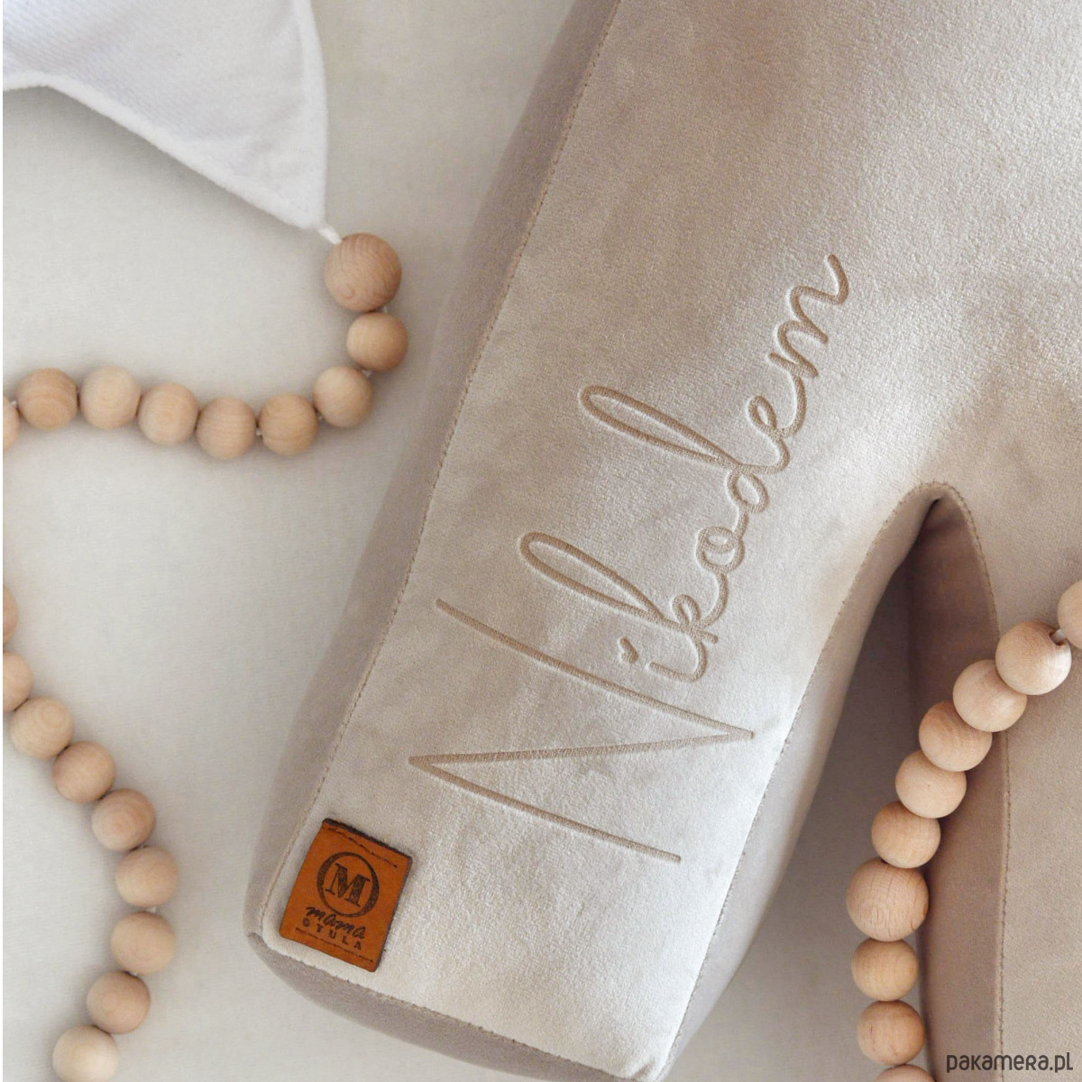 dekoracje świąteczne Poduszka dekoracyjna litera, literka, inicjały z imieniem - kolor do wyboru 3