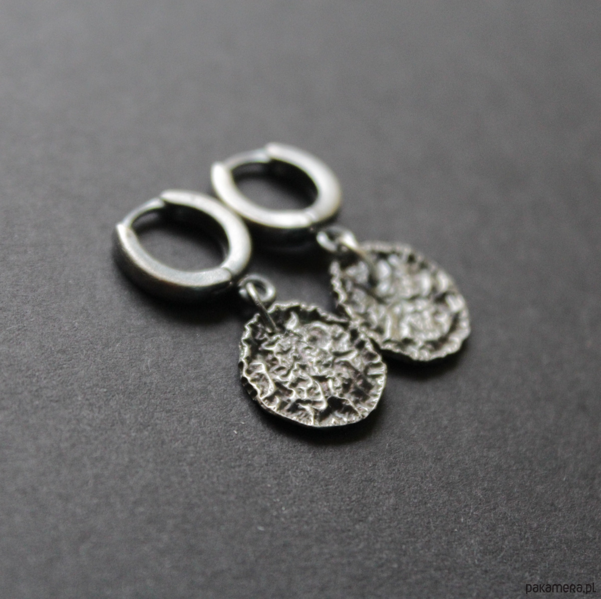 kolczyki z kamieniami Kolczyki gniecione 4