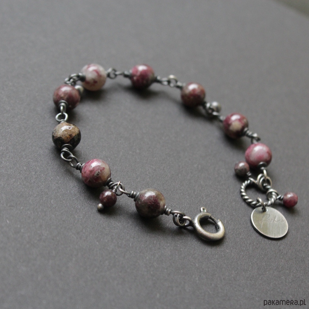 bransoletki z kamieni naturalnych Bransoletka Bakłażan 4