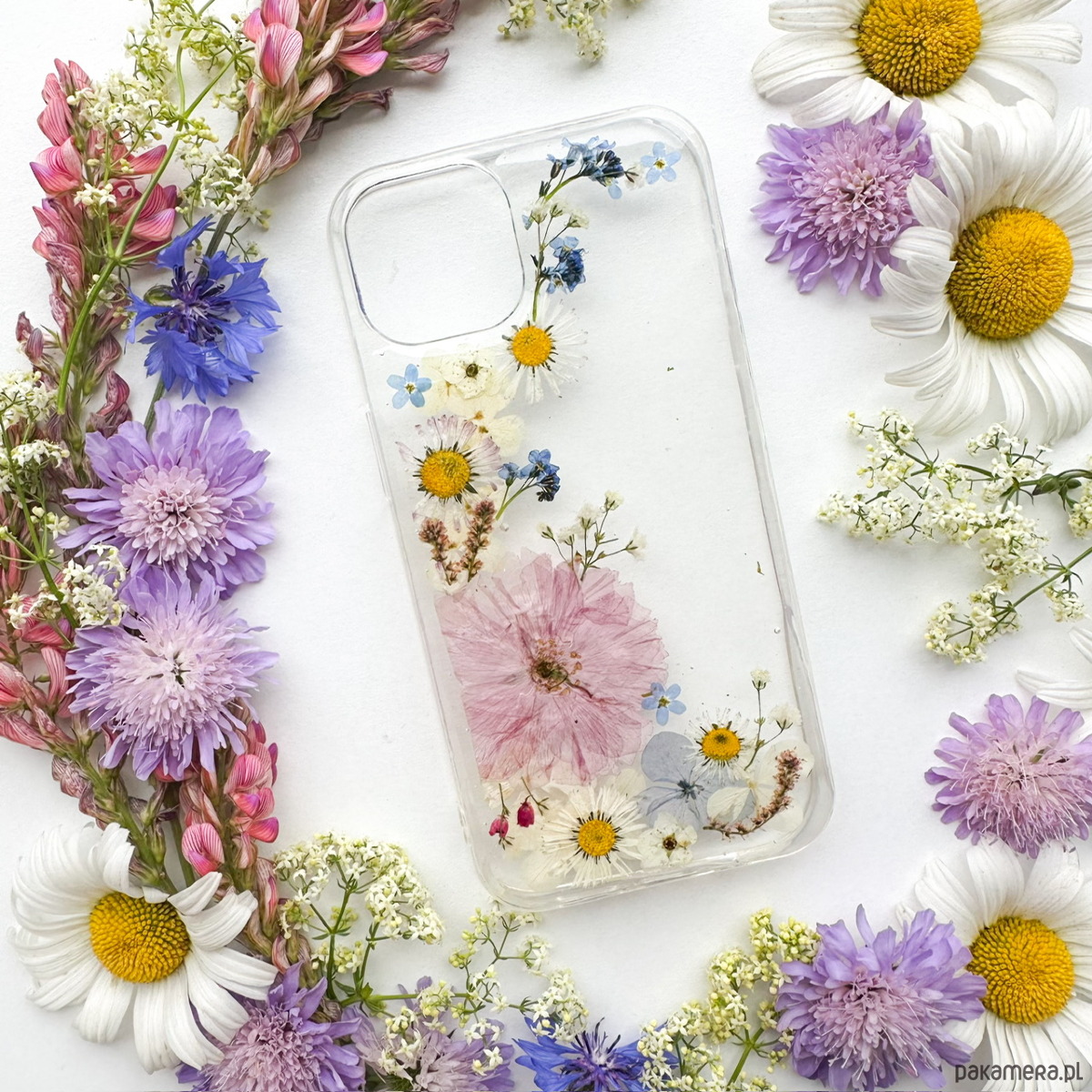 etui na telefon Etui na telefon- kwiatowy krajobraz 2