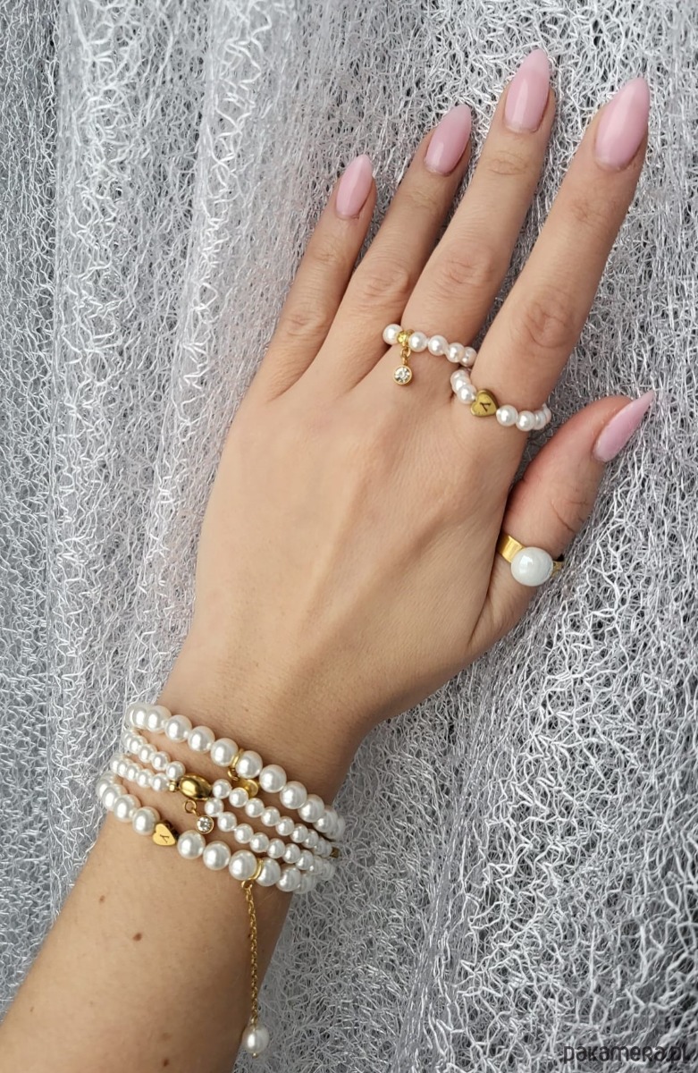 bransoletki z kamieni naturalnych Bransoletka z zawieszką perły Luxury Me 6