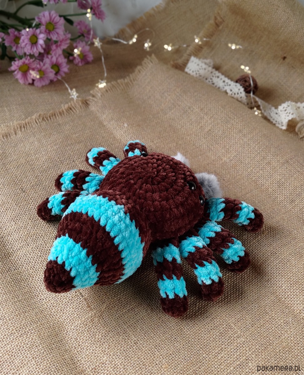 misie i maskotki Duży pajączek pluszowy, Przytulanka dla dziecka, Zabawka na prezent 7