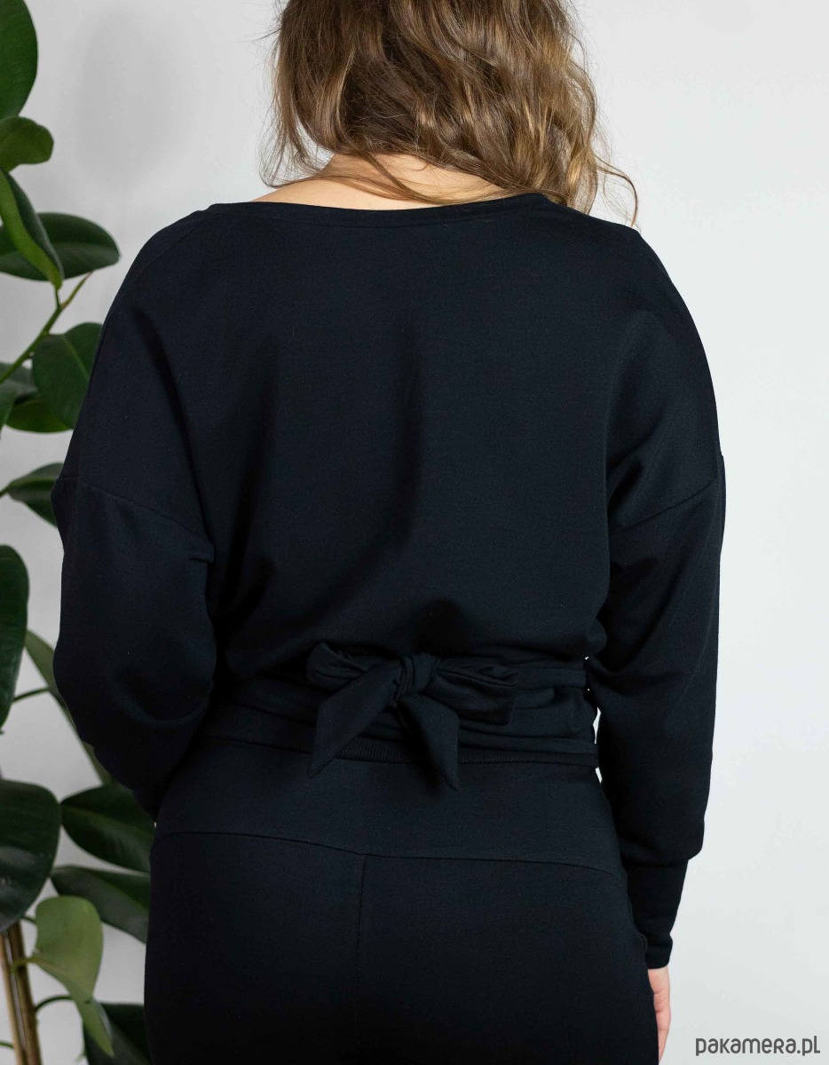 bluza bez kaptura damska Bluza Spicy Black 1