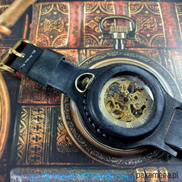 zegarki męskie DC 042 - BLACK VINTAGE - Złoty Smok 2