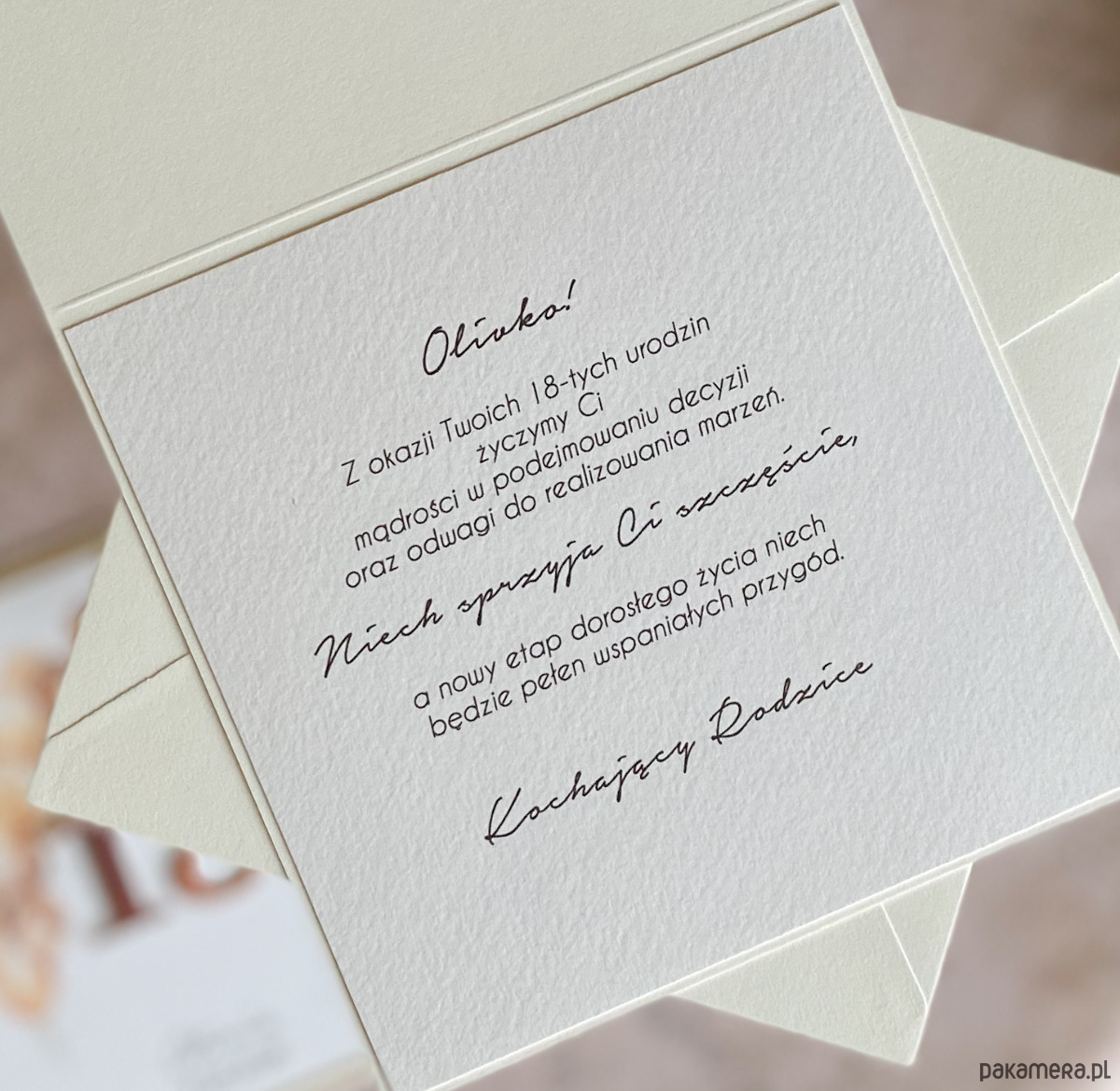 kartki scrapbooking Kartka urodzinowa z kopertą prezentową, BH 20 3