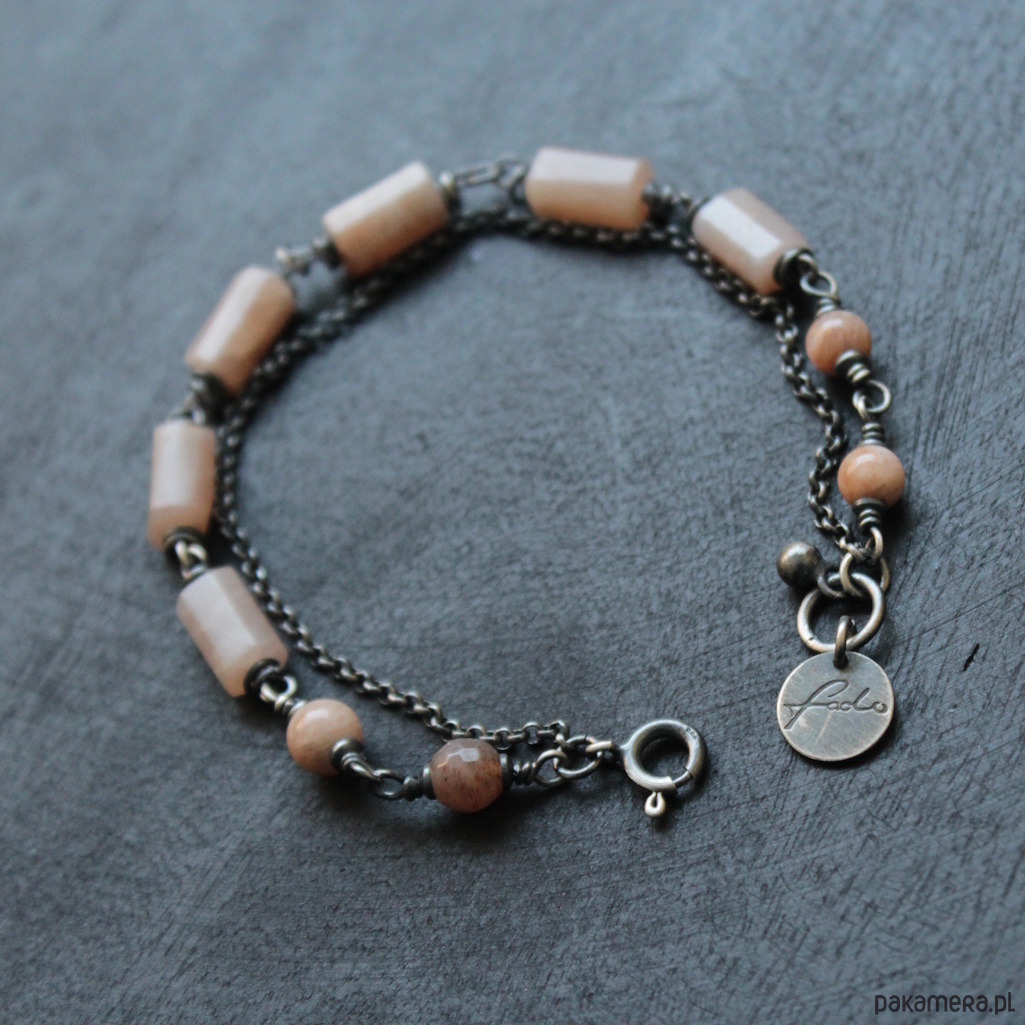 bransoletki z kamieni naturalnych Bransoletka nude z kamieniem słonecznym 3