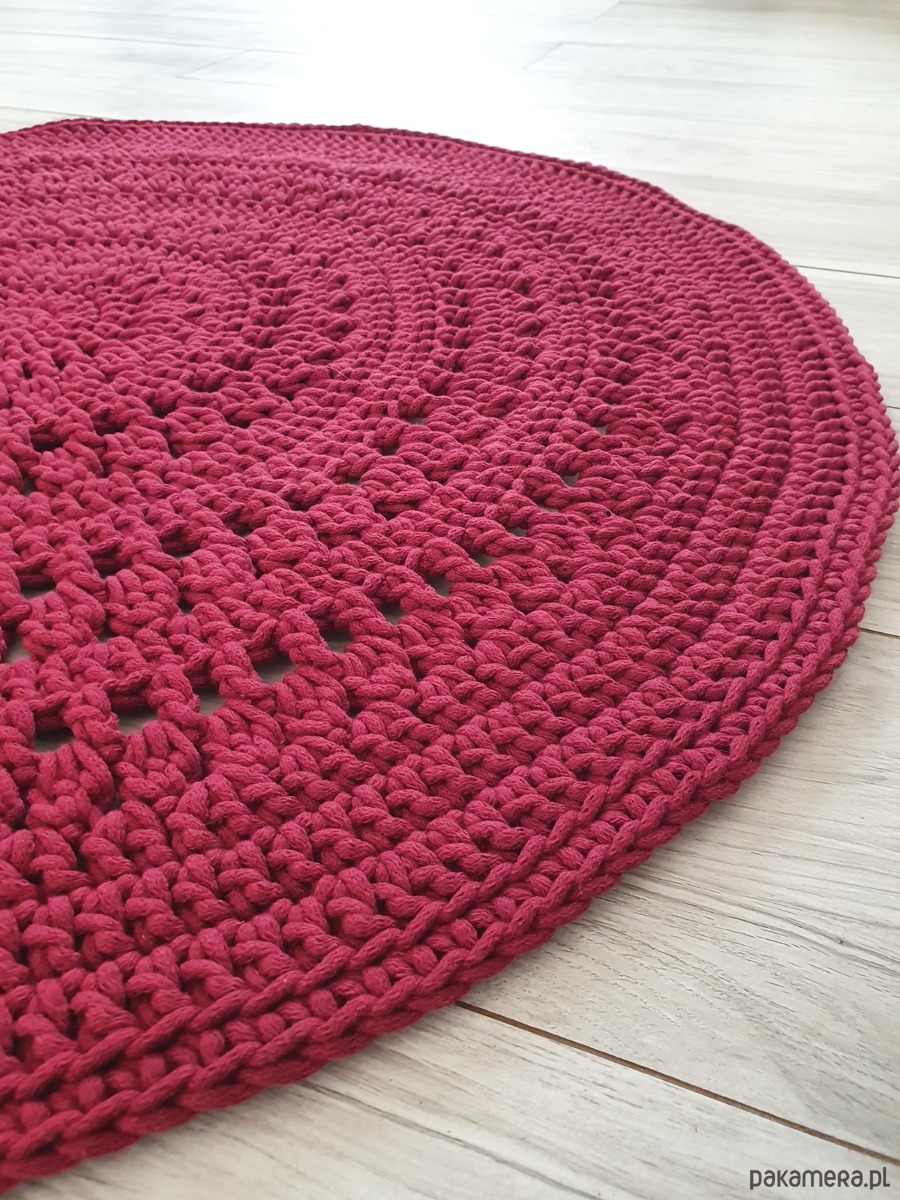 dywany Dywan szydełkowy okrągły ażur, rożne rozmiary i kolory 3