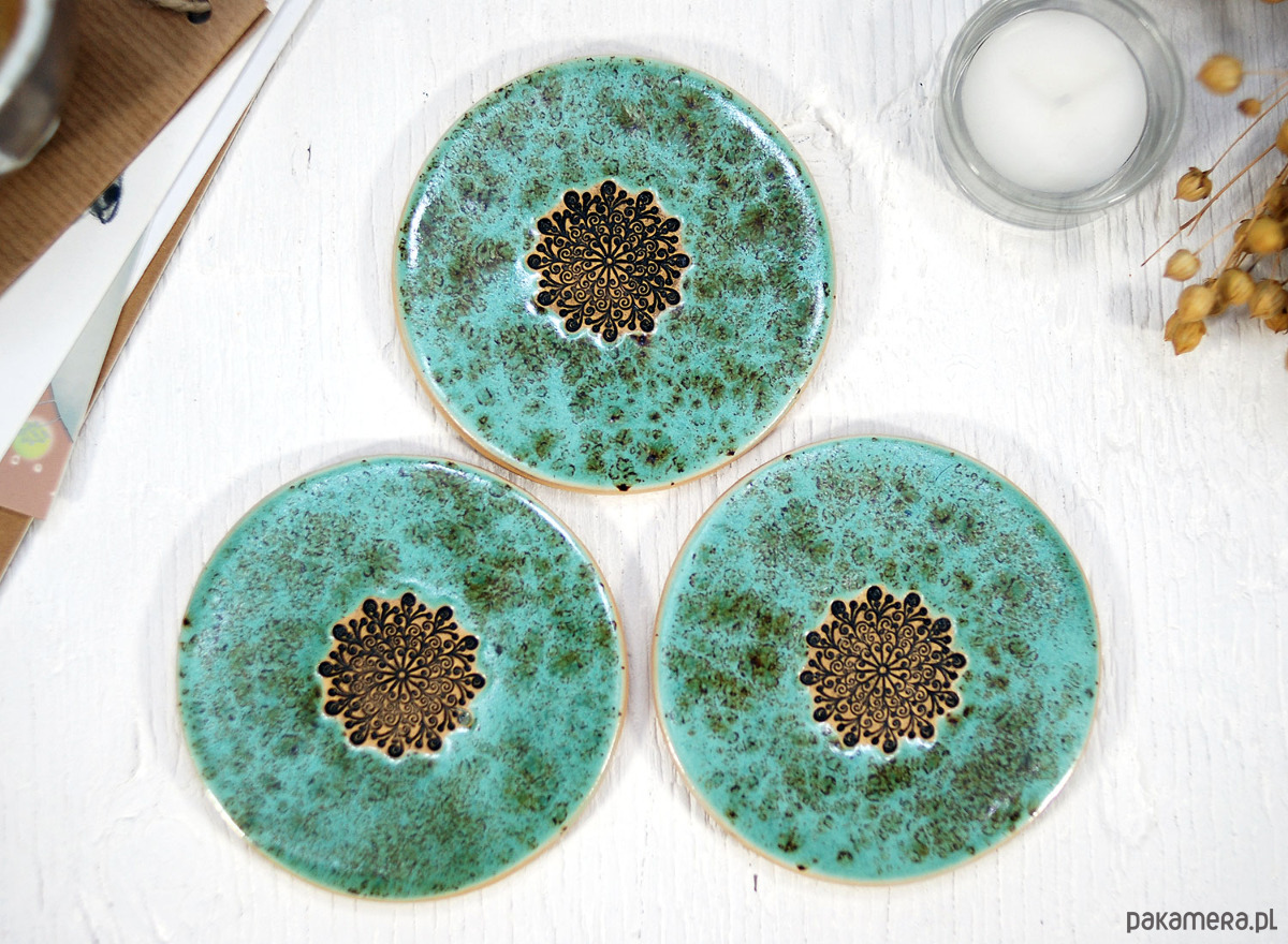 podkładki do kuchni Ceramiczne podkładki pod kubek, filiżankę - hygge 1