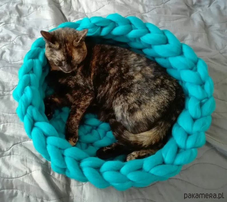 legowiska dla psów i kotów Legowisko dla kota, łóżko dla kota, meble dla kota, kocyk dla kota 1