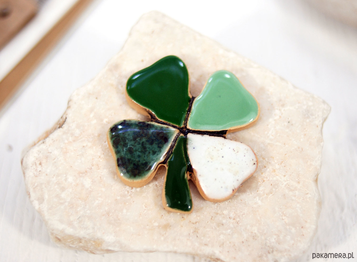 magnesy Czterolistna koniczyna na szczęście - magnes na lodówkę 5