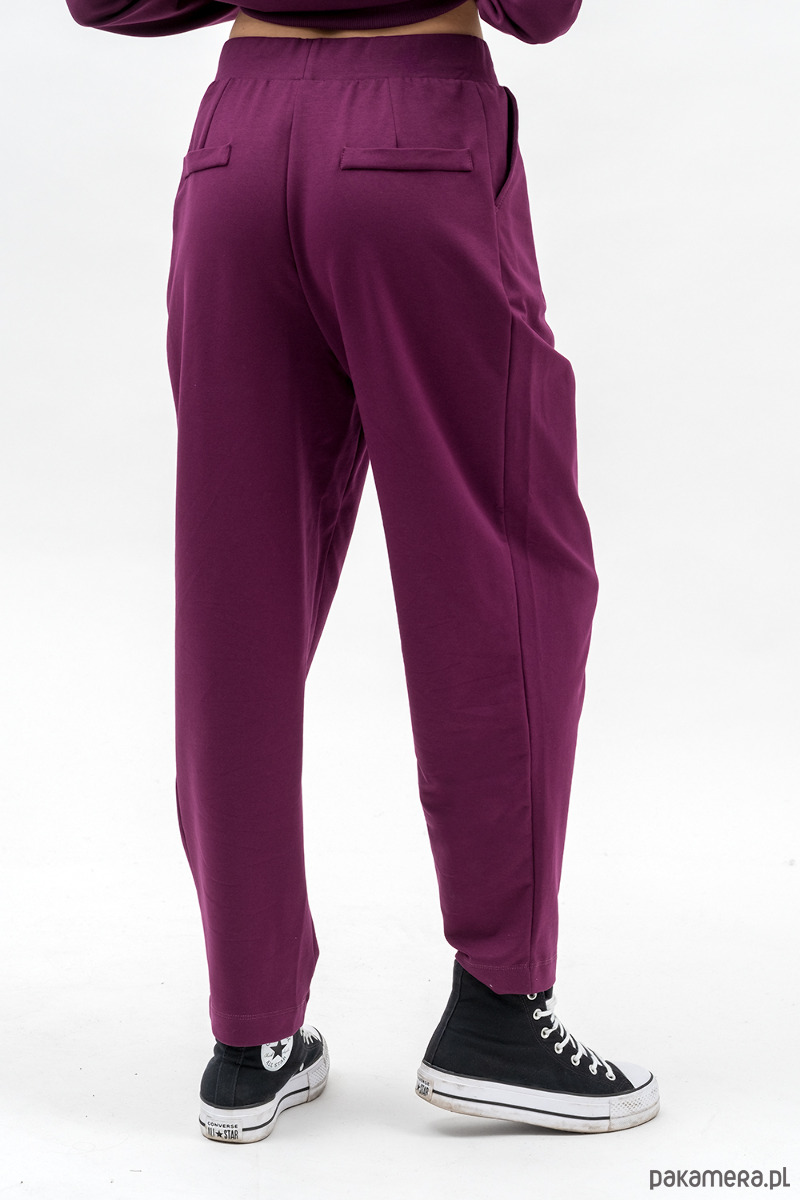 spodnie dresowe damskie Dresowe spodnie damskie ,,ADALET" bakłażan 2