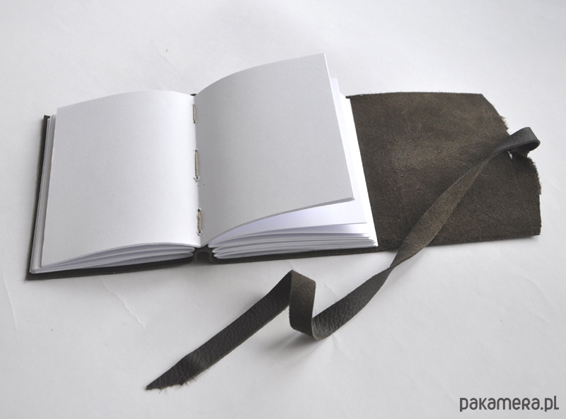 akcesoria - inne Notes skórzany szyty owijany rzemieniem 2
