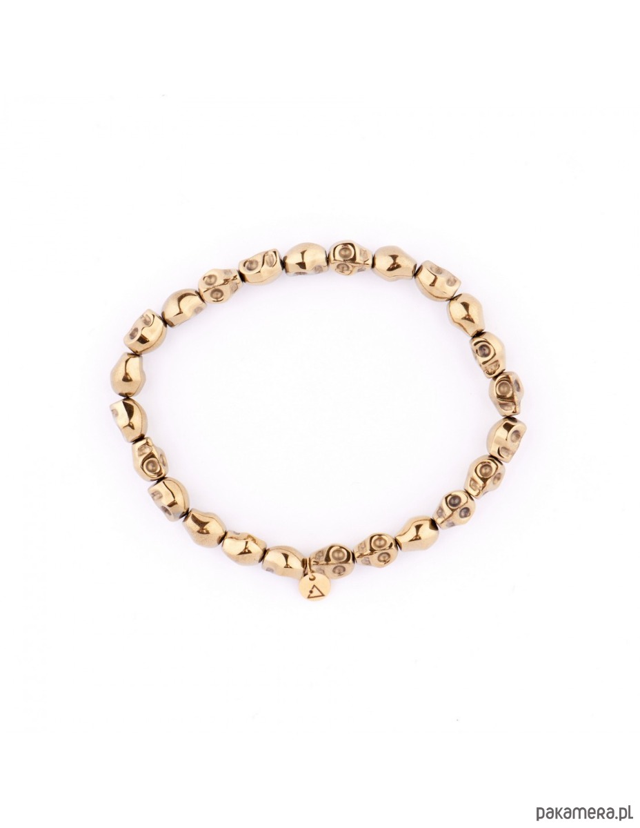 biżuteria męska Set 2 męskich bransoletek - elegancki brąz ze złotem 2