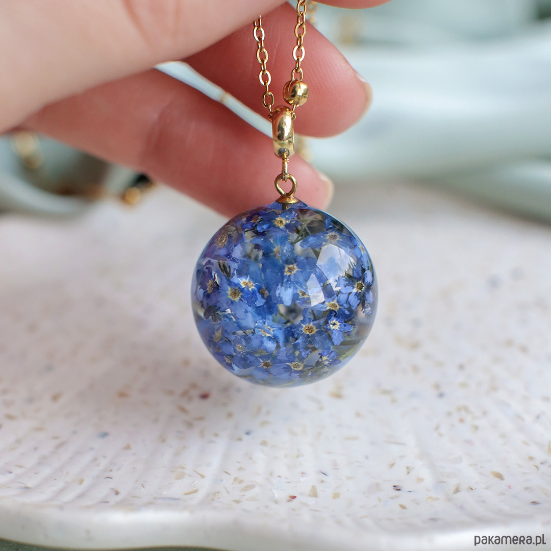 wisiory Wisiorek z niezapominajkami 1