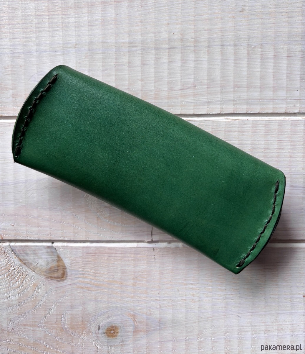 okulary damskie Skórzane etui na okulary - zielone 2 3