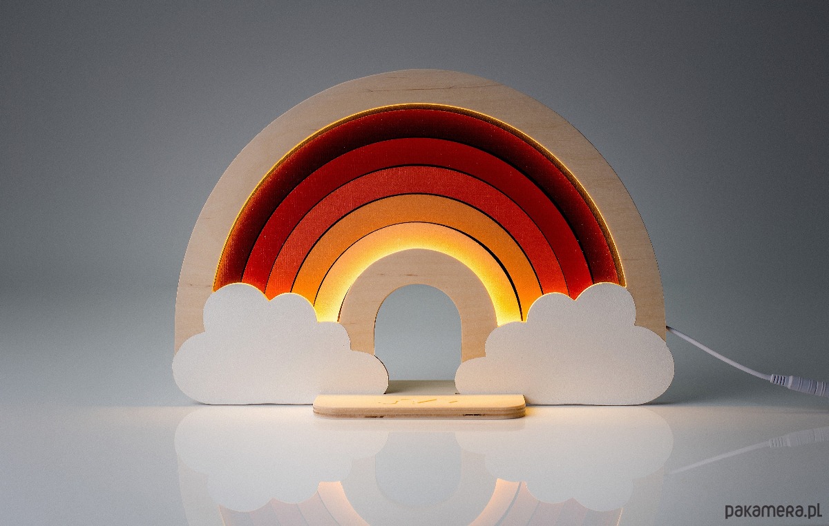 lampy do pokoju dziecka Lampka ścienna Unky - TĘCZA terracotta 1