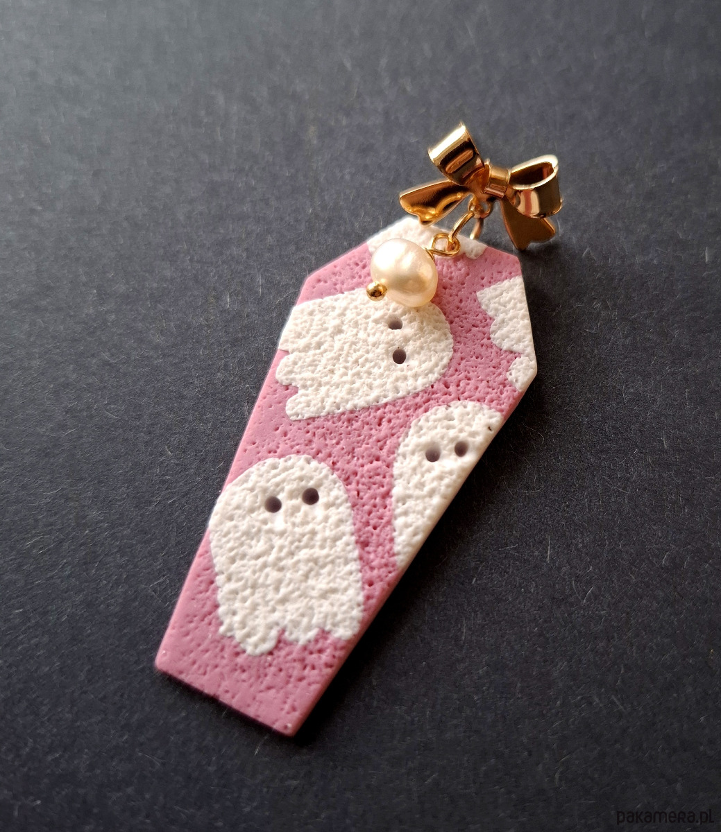 kolczyki z masy plastycznej Kolczyki sweet boo no3 1