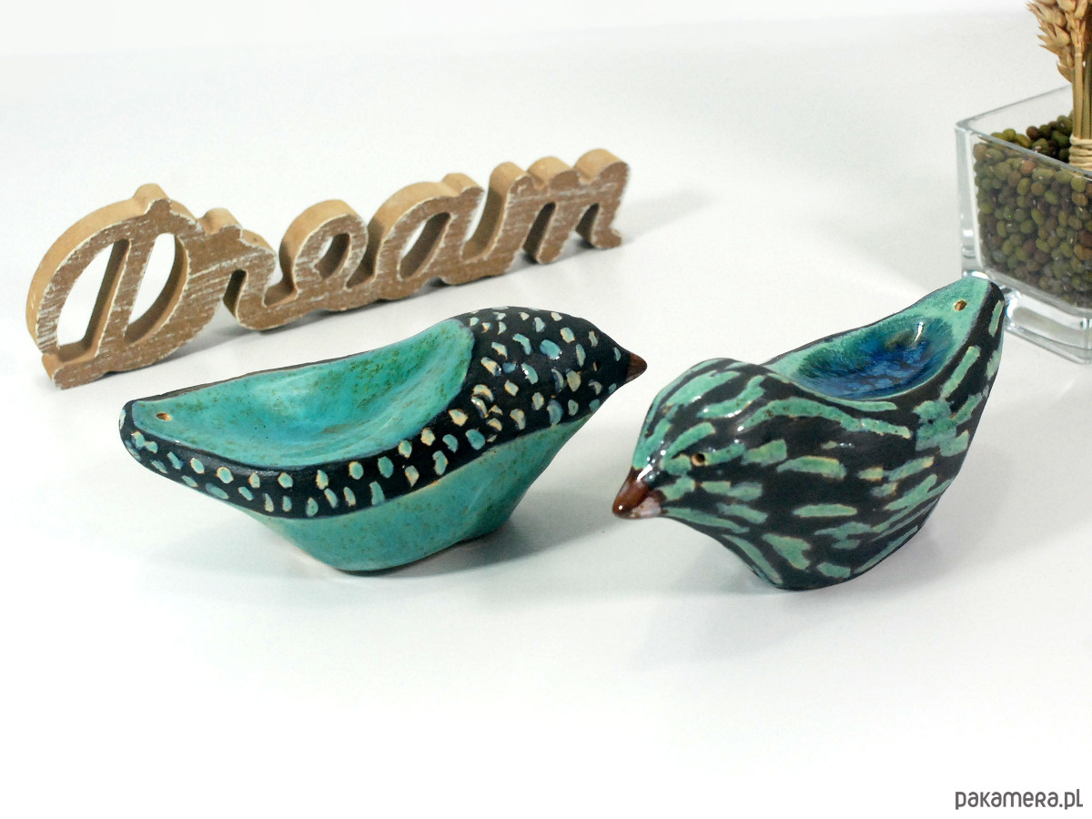 figurki i rzeźby Ceramiczna ptak - stojak na kadzidełka 4