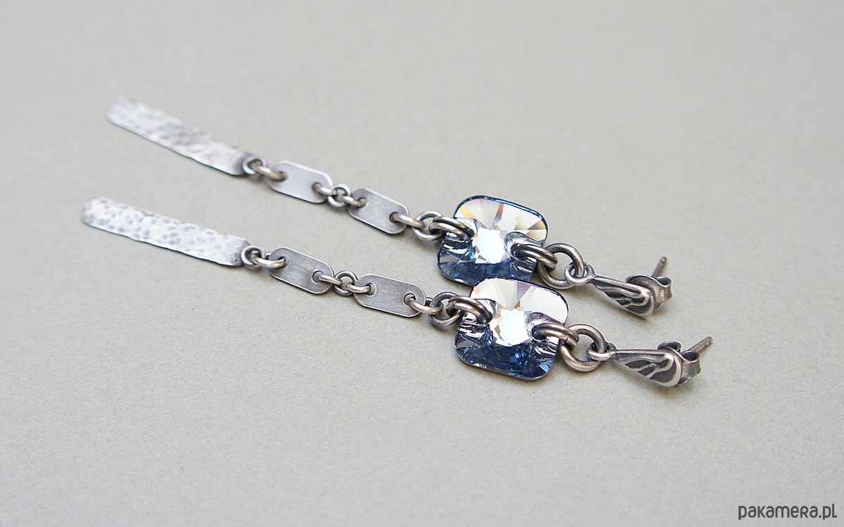 kolczyki z kamieniami Kolczyki Denim jeans vol. 3 5