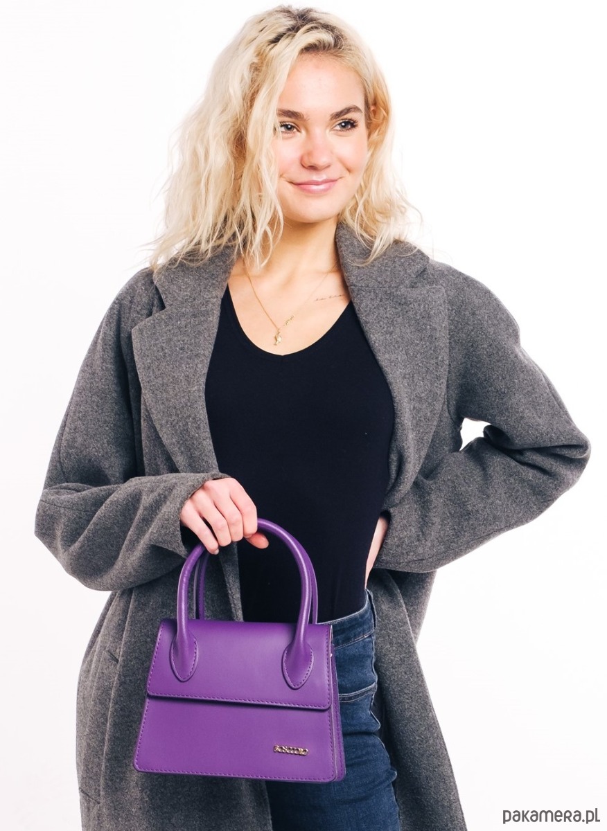 torebki mini Torebka skórzana do ręki i na ramię (6889) 2