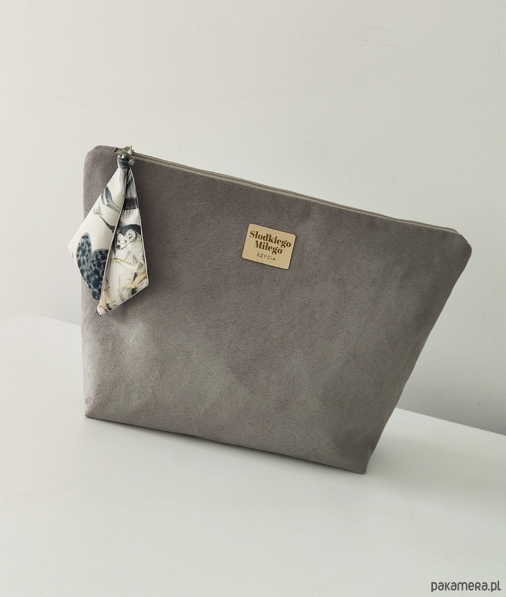 kosmetyczki Duża Kosmetyczka HANA Monkey &Banana Tree - kosmetyczka z nubuku 1