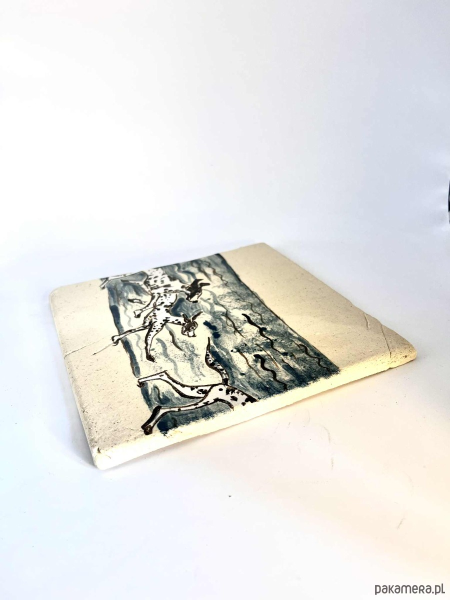 kafle i panele Ceramiczna płytka Pieski nad morzem, dekoracja ścienna, kafel 1