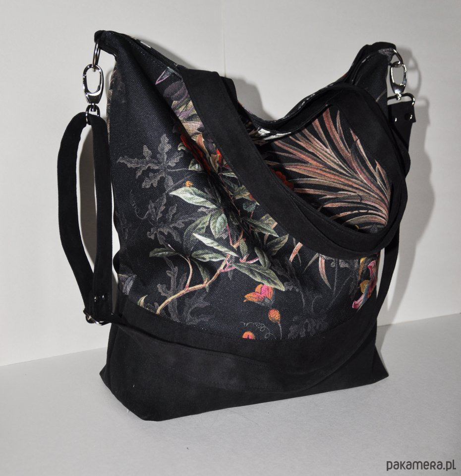 torby na ramię Torba na ramię XL - print mroczny ogród 2
