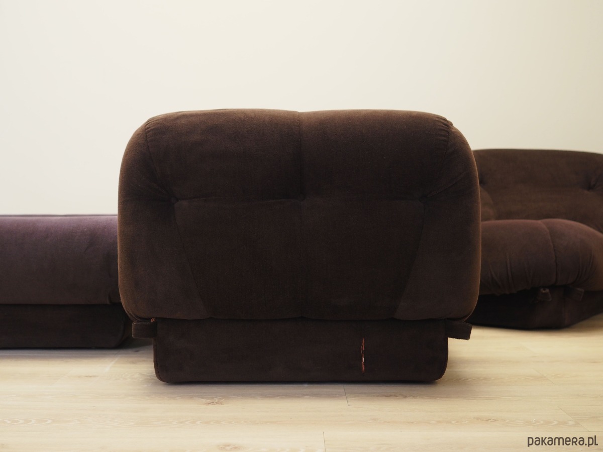 sofy i szezlongi Komplet wypoczynkowy, włoski design, lata 70,  Rino Maturi, Mimo Padova 6