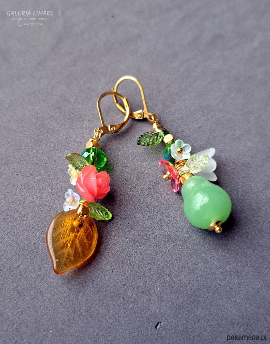 komplet biżuterii Nie zapomnij o lecie - komplet bransoletka+kolczyki boho handmade 3w1 PREZENT 1