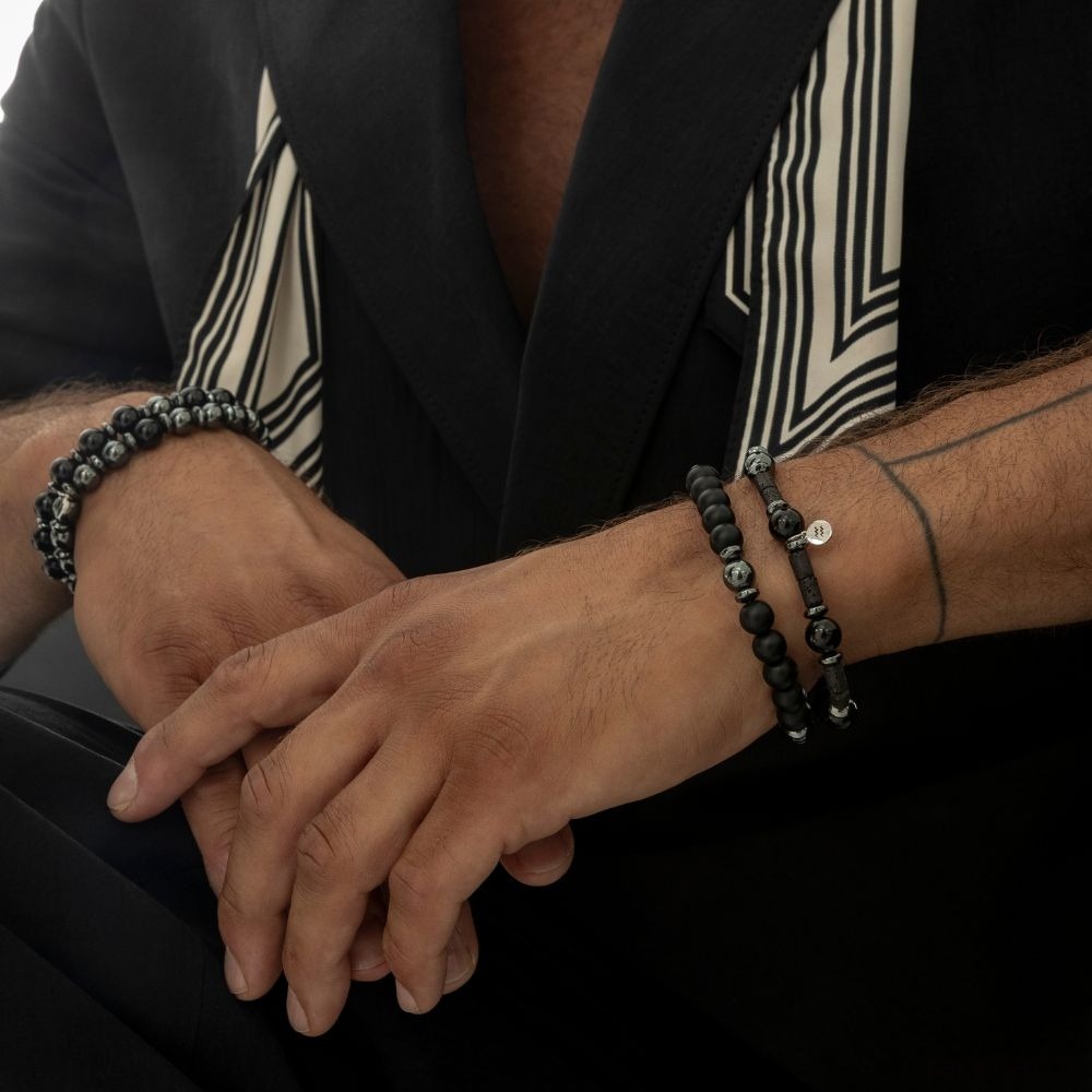 biżuteria męska Męska bransoletka zodiakalna - Wodnik - Siła i ochrona II 2