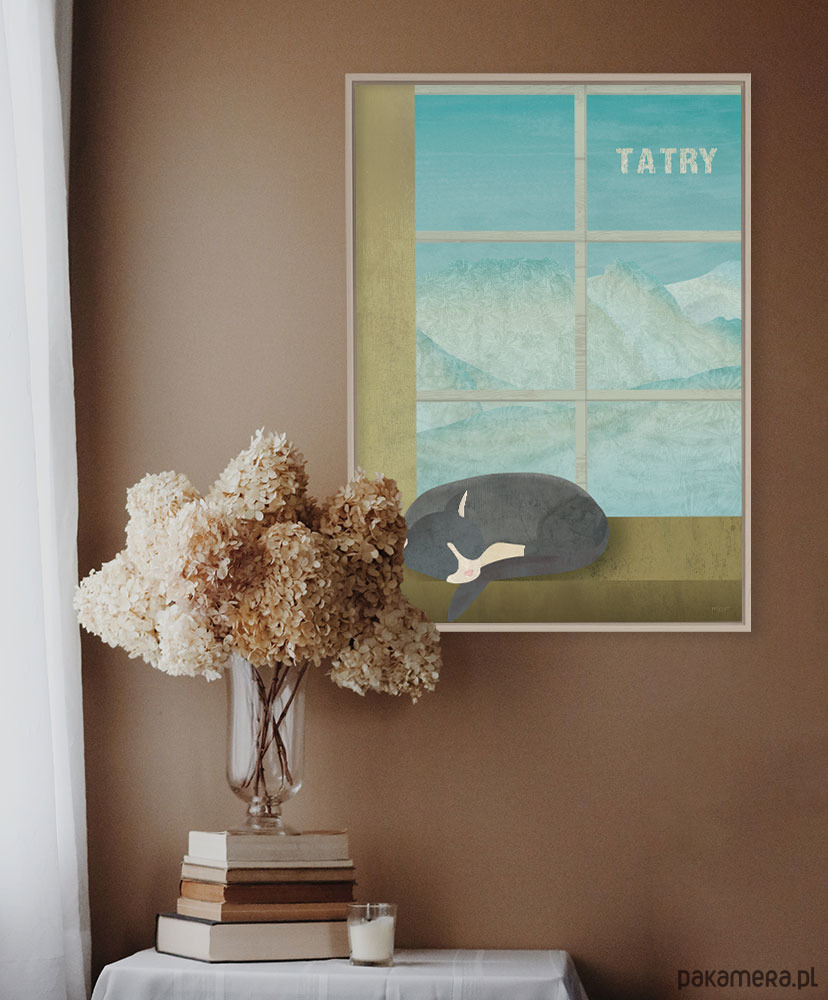 plakaty Tatry - zima w górach - plakat 50x70 cm 2