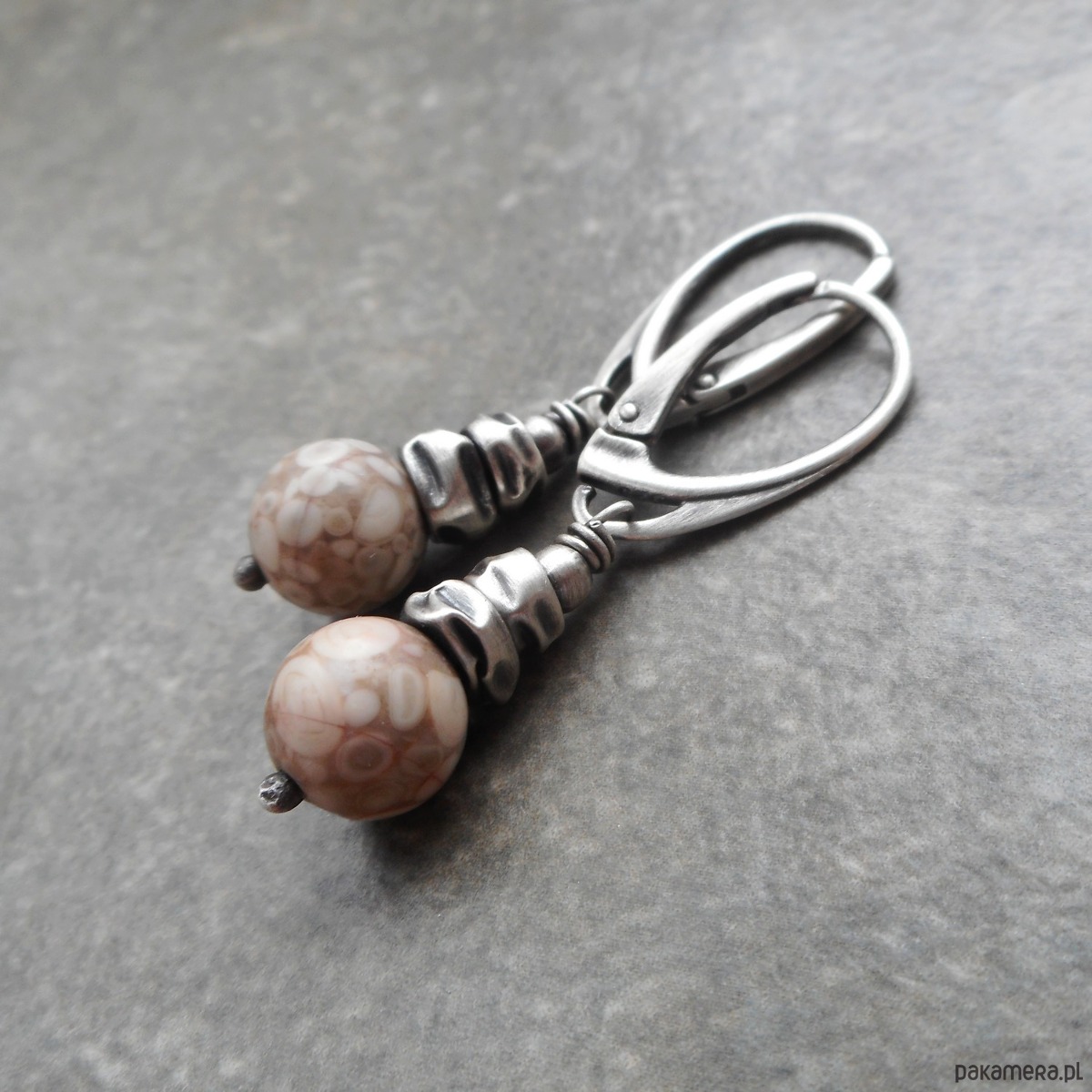 kolczyki z kamieniami W Dolomitach kolczyki srebro 925 3