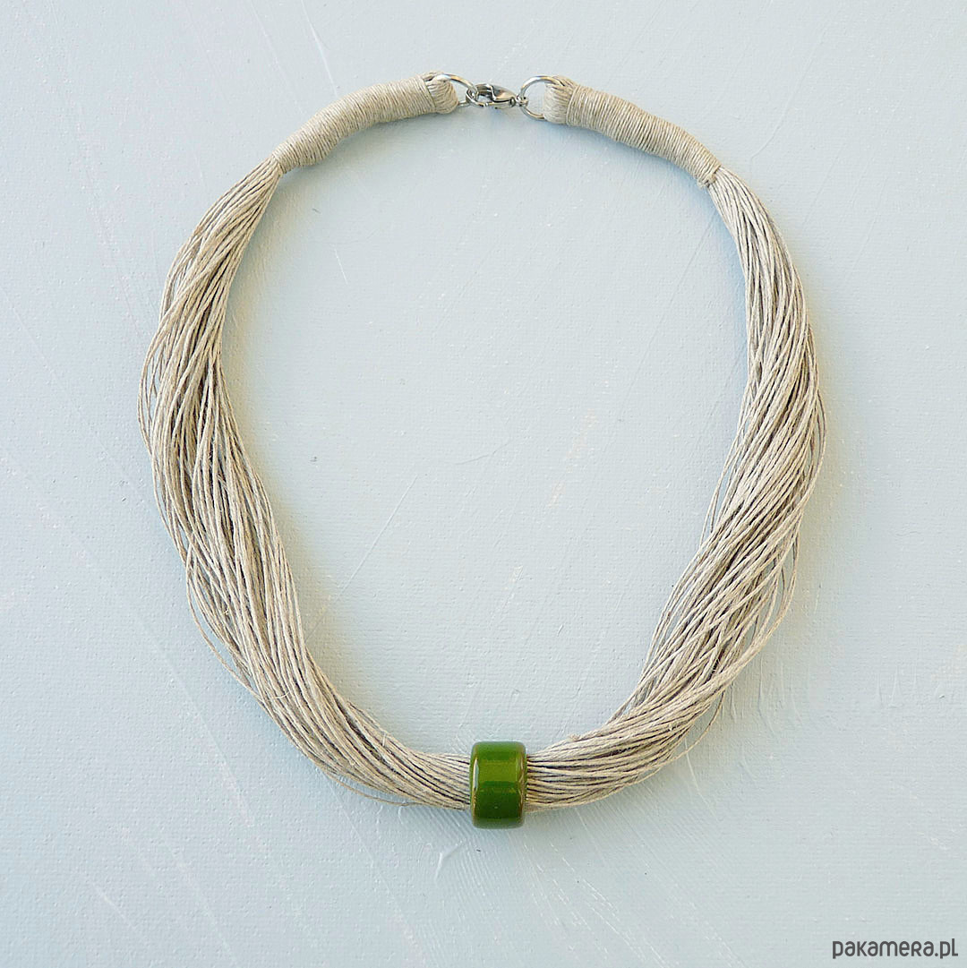 kolie Dakota naszyjnik lniany 1