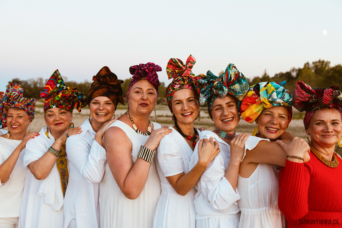 czapki damskie Chusta na turban Funmilayo 1