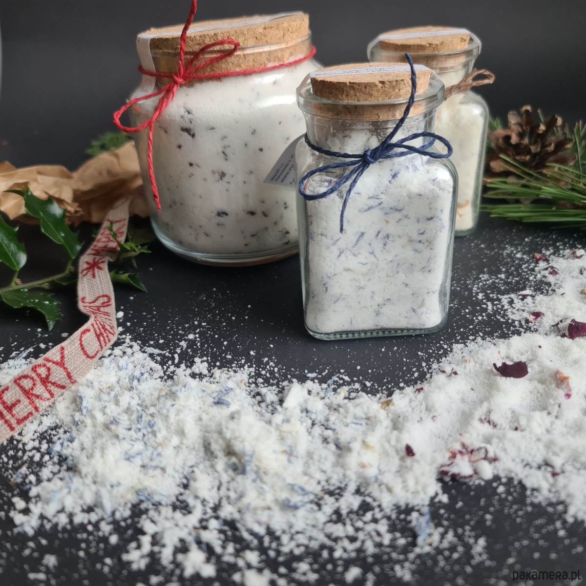 produkty do kąpieli Musujący puder kąpielowy Pomarańcza mlekiem kozim 3