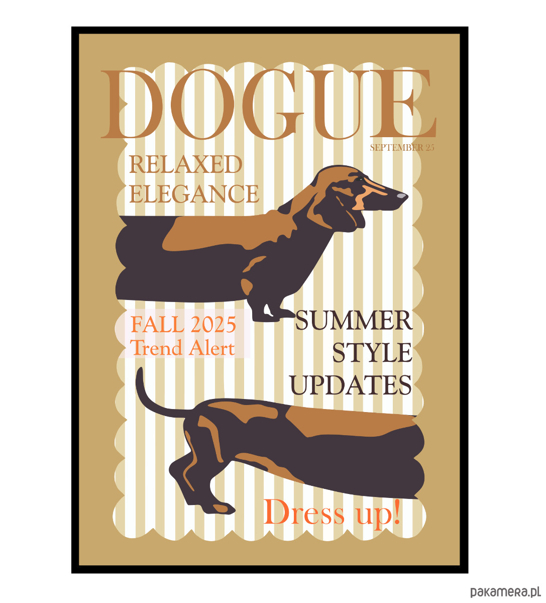 obrazy i plakaty do pokoju dziecięcego Plakat Dogue 2