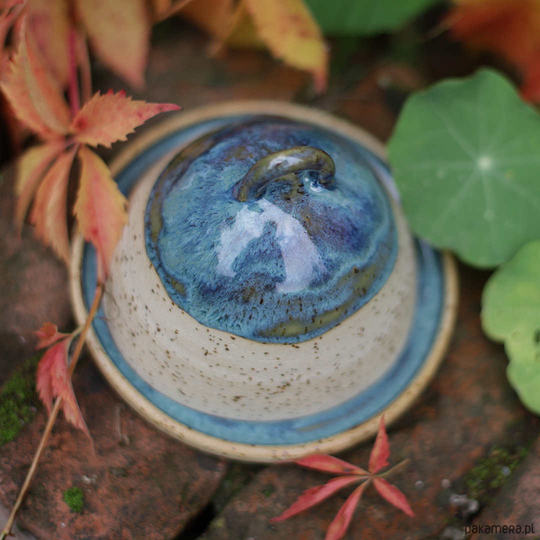 kuchnia - różne Maselniczka niebieskości 3