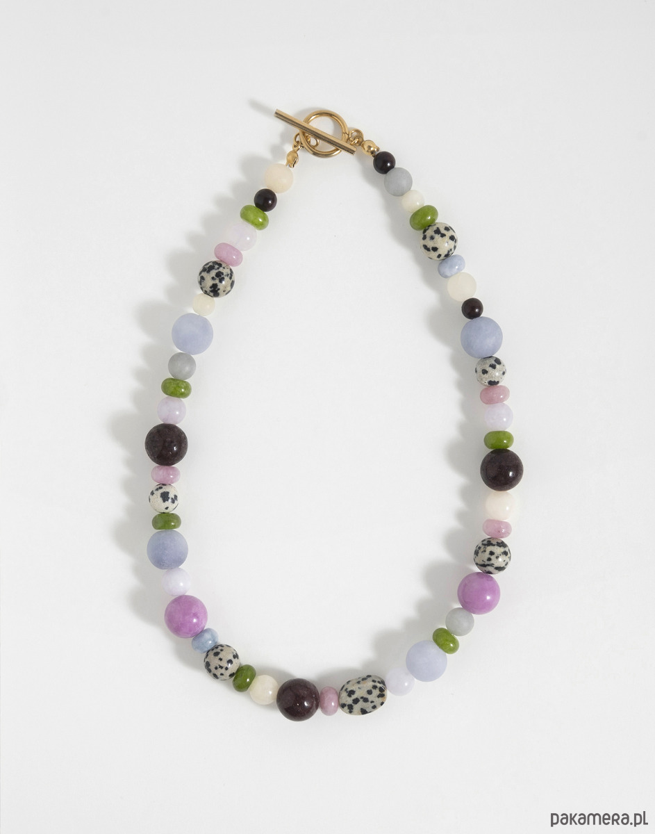 kolie Bąbelkowy naszyjnik z kamieni naturalnych 2