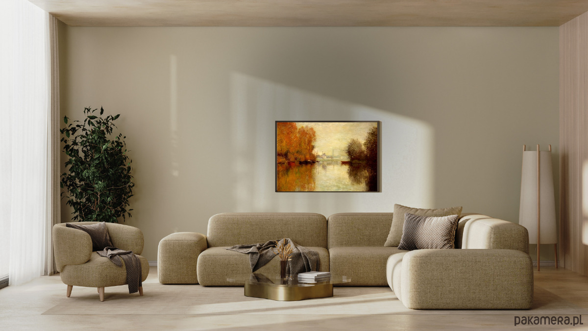 plakaty PLAKAT Claude Monet, obraz jesienny sztuka ścienna 2