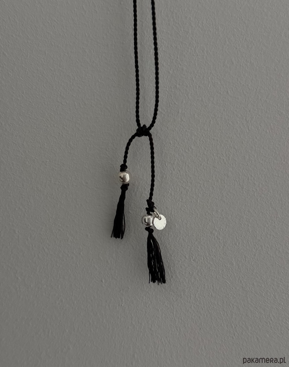 wisiory Naszyjnik jedwabny perły 2