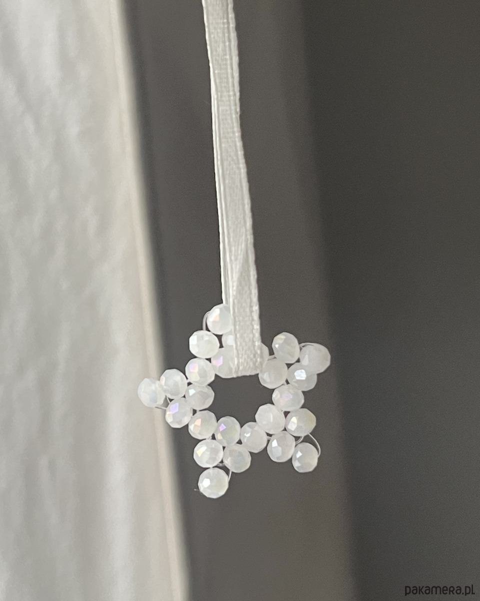 ozdoby choinkowe WINTER GLOW Crystal White  zawieszka bombka 2 sztuki 1