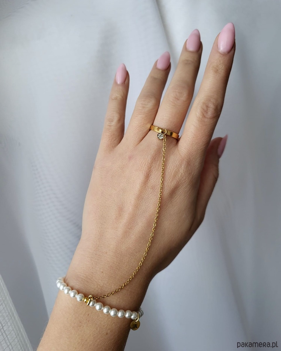 bransoletki z kamieni naturalnych Bransoletka z pierścionkiem perły Luxury Me 5