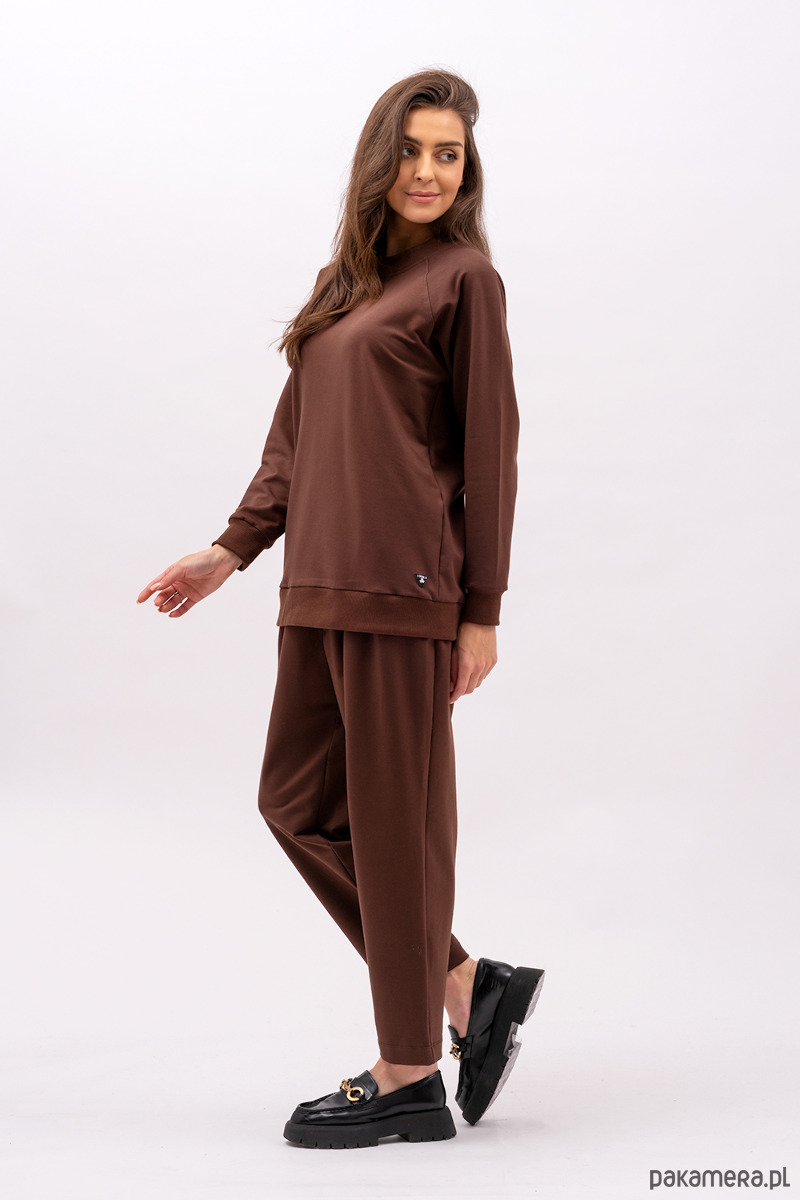 ubrania różne Komplet dresowy damski "ADALET" czekolada 1