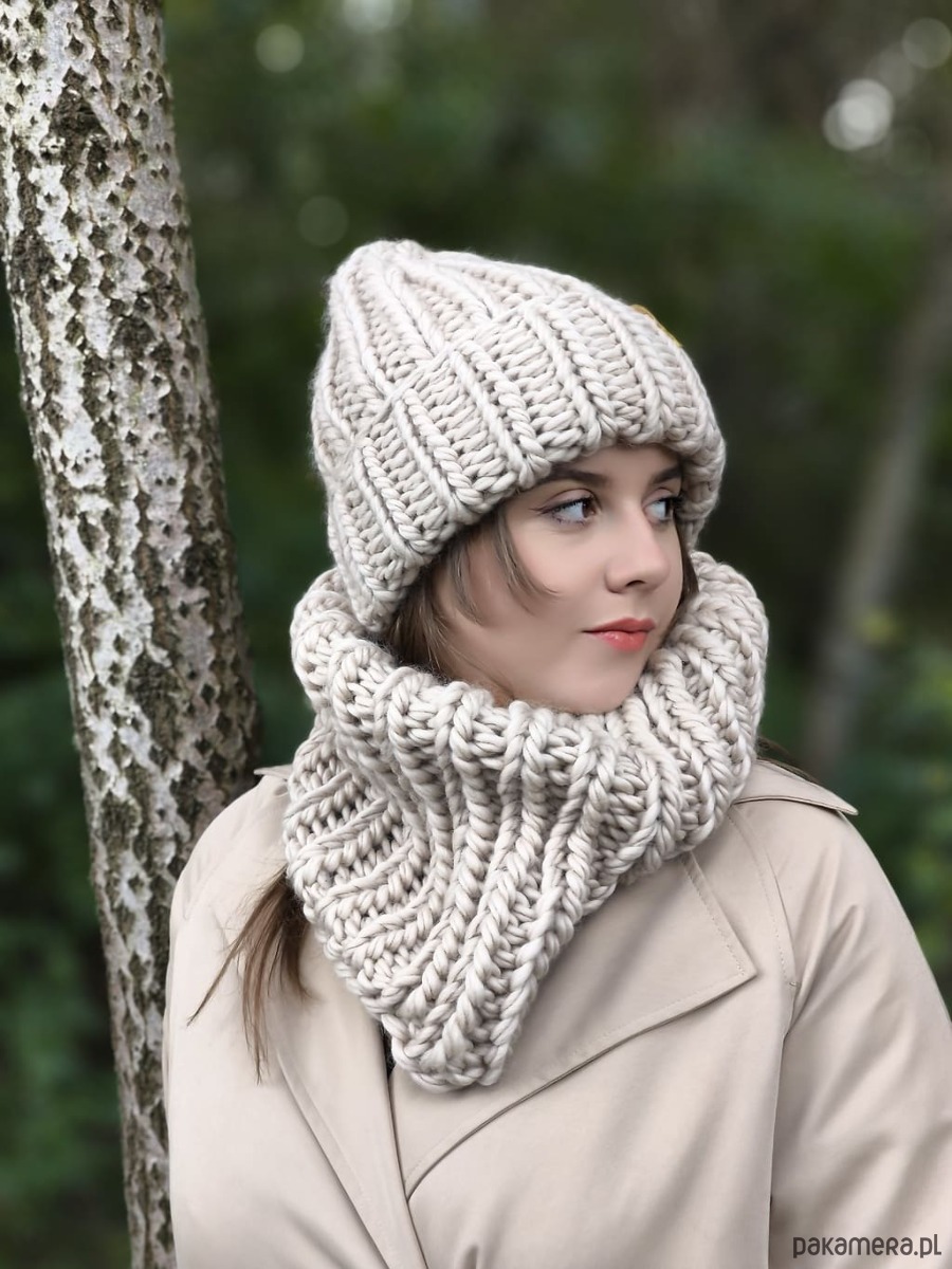 czapki damskie Wełniana czapka zimowa peruvian WOOLY terakota 4