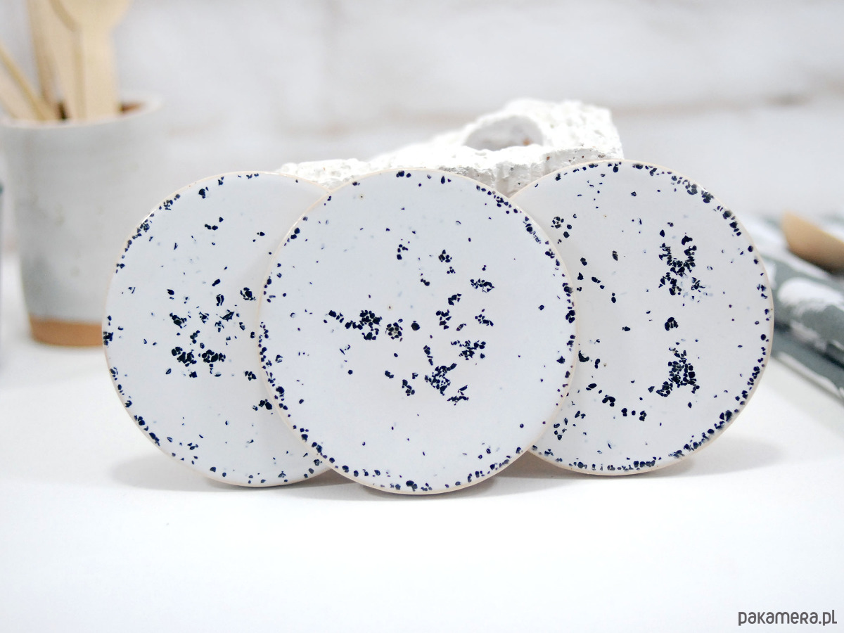 podkładki do kuchni Ceramiczne podkładki pod kubek - marmur 2