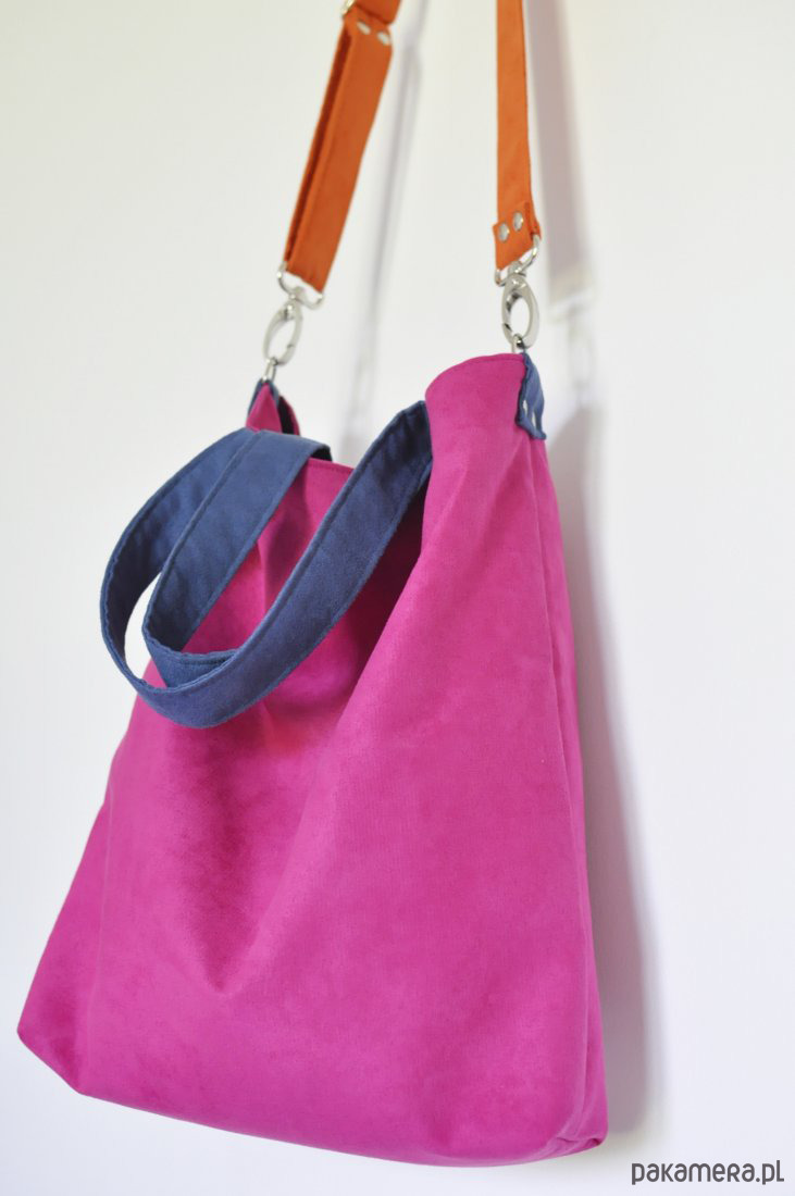 torby na ramię Torba hobo rozm. L - fuksja, kobalt.pomarańcz 2