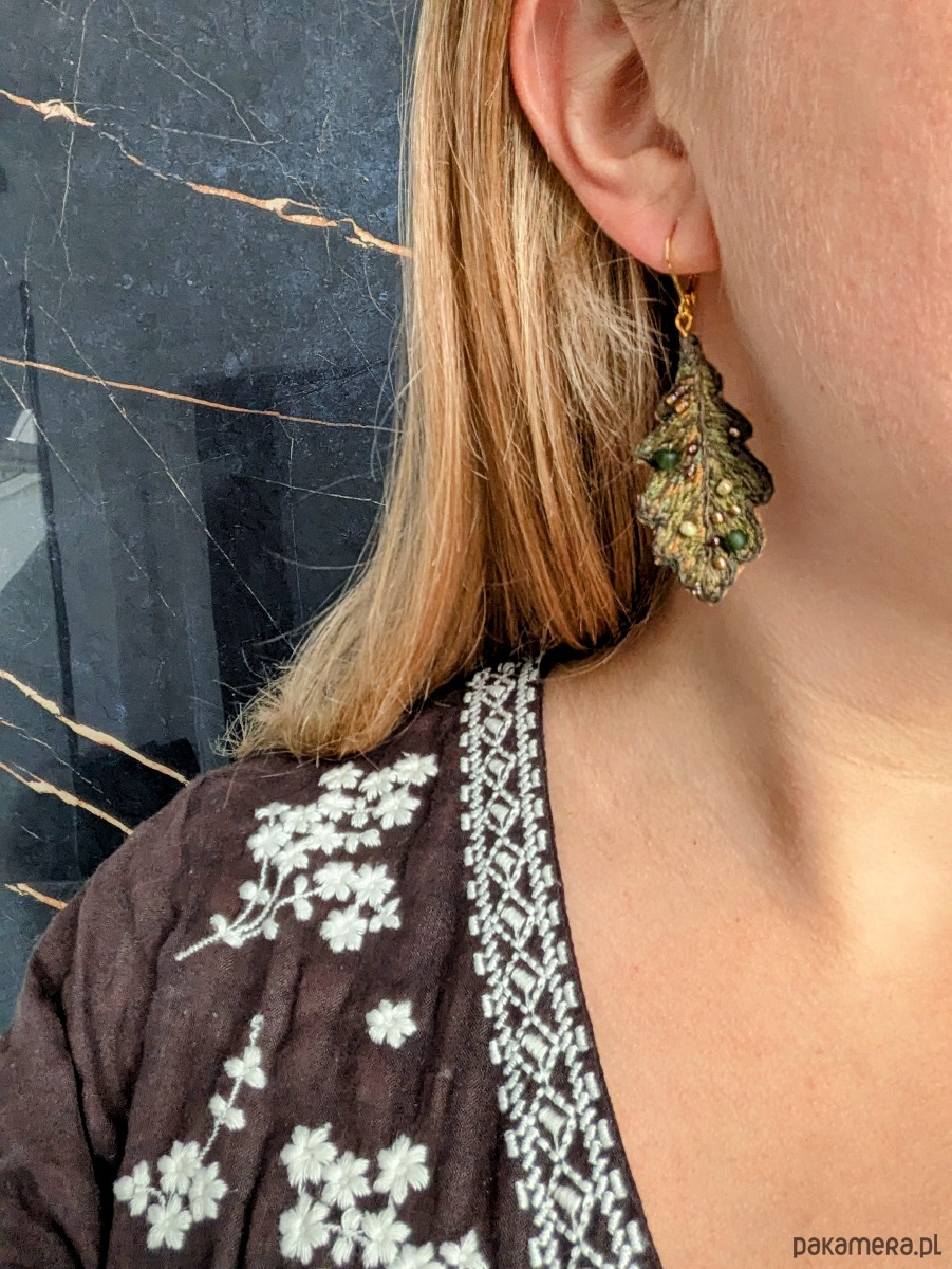 kolczyki - inne Wiszące kolczyki  Jesienne liście 5